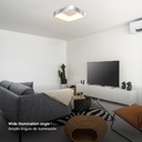 Panel LED Smart Cuadrado Níquel 50x50x9cm 48W 210mA CCT, de Aplicar demasled