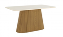 Mesa Olivia Medidas: 160x90cm OFF White C/vidrio Galpón