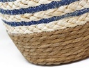 Canasto fibras orgánicas Nº24 SETx3 NATURAL/AZUL Artistica
