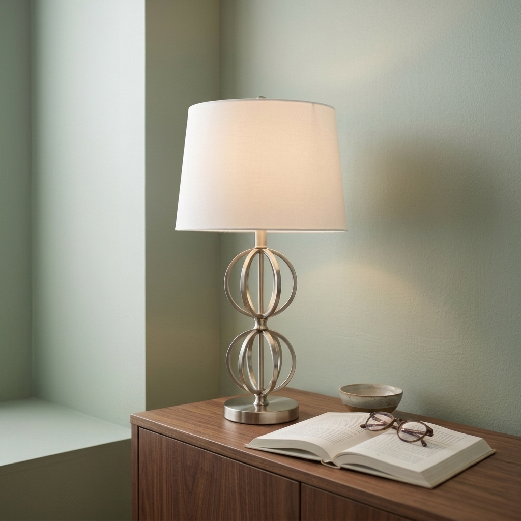 Lámpara de mesa Luxury Acero Artistica