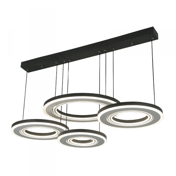 Colgante LED 72W LED 4 aros