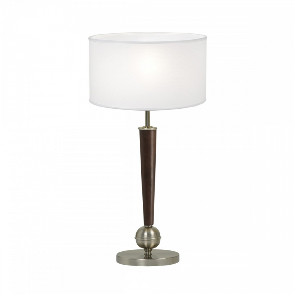 Lampara de mesa DECÓ acero/cuero Luz del Siglo