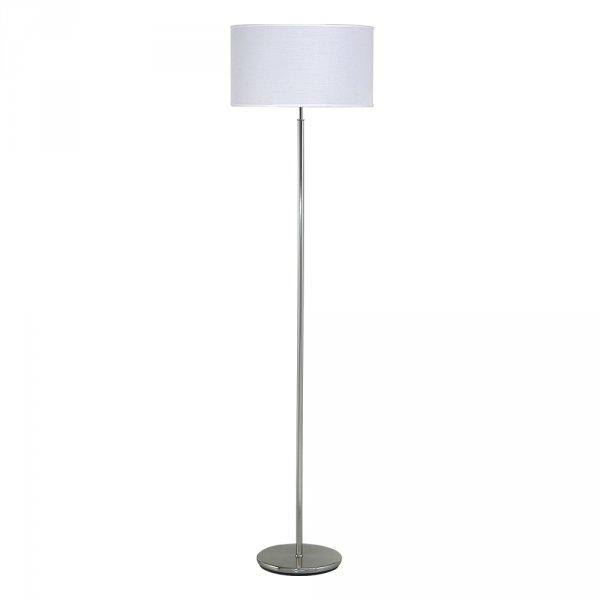 lamparadepieacroconpantalla acero Luz del Siglo