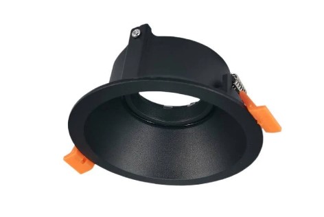 Spot Móvil Negro 9cm Corte 7.5cm para Lámpara GU10