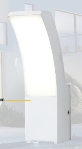 Aplique Exterior CURVED LED de Pared 12W Neutro 1000lm Demasled