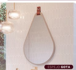 Espejo Gota 76x50cm Grupo