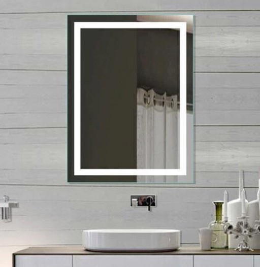 Espejo rectangular esmerilado 80x60 Touch c/desempañador Espejos