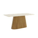 Mesa Florencia Medidas: 180x90cm OFF White C/vidrio Galpón