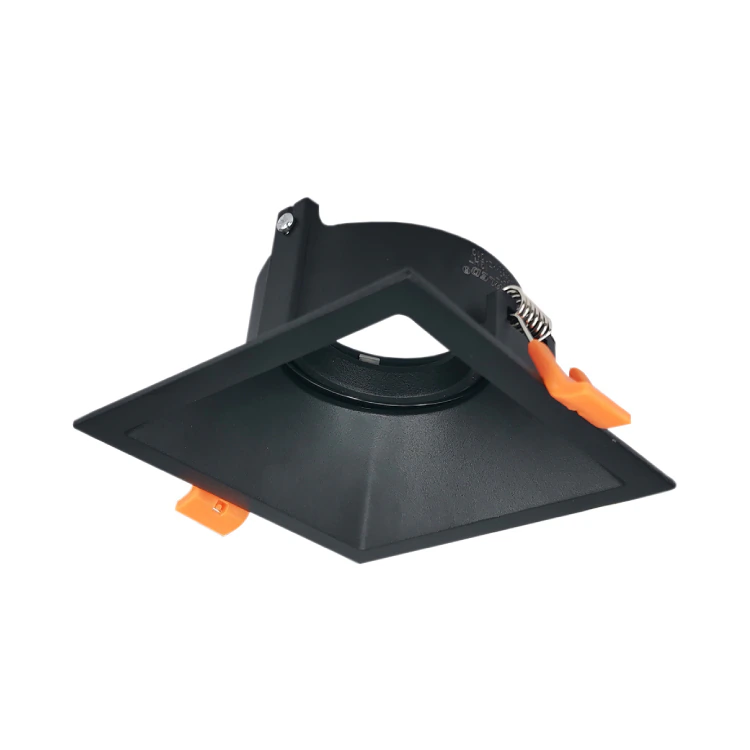 Spot Móvil Negro 9x9cm Aluminio Corte 7.5cm para Dicroica GU10 demasled