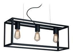 Colg. rectangular de hierro 3Luces PILAR San Justo