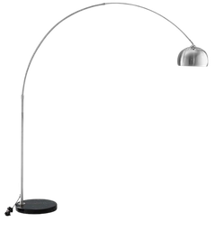 [9206-24-acero/basenegra] Lampara de pie pendular Escandinava grande Capobianco