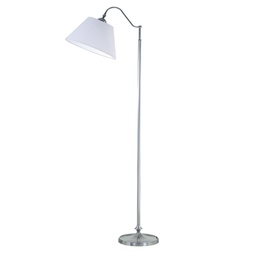 [LP1061-01YLB-56-acero] Lampara de pie CAMILA Acero Luz del Siglo