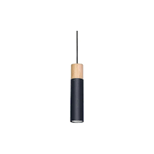 COLGANTE TUBE 25 + 8 CM MADERA GU10 VIGNOLO