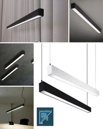 [L - N- T Q1 EC 14-neg] Plafon Lineal 35 220Vac 114cm 37W