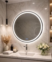 [EspejoredesmTouch60cm.] Espejo redondo esmerilado Touch 60cm. Espejos