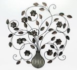 [2724-130] Decorativo pared Flor y florero Floreal