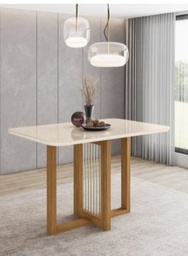 [SC71-127 - Nature/Off White] Mesa Lucía Medidas: 160x90cm Off White C/vidrio Galpón